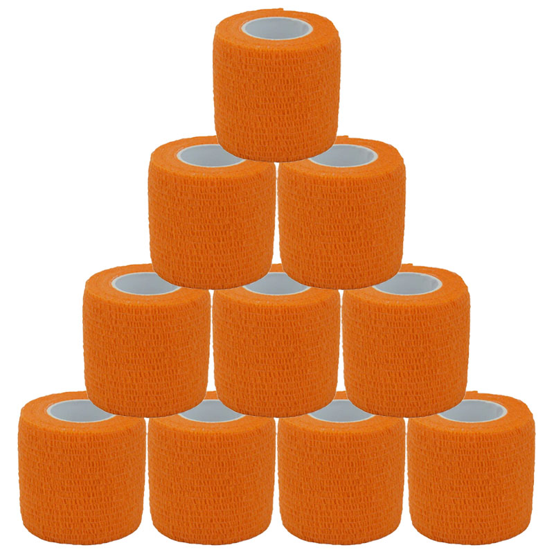 Finger Tape Athletic - Pomarańczowa sportowa samoprzylepna taśma bandażowa stawy