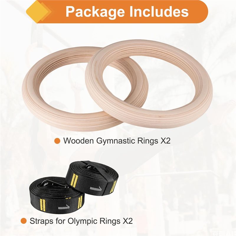 Obręcze gimnastyczne 1,25 cala – Gymnastic Ring Wood recenzja i cena